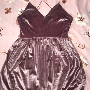 Pink Velvet Dress